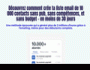 COMMENT CREER SA LISTE EMAIL DANS 30J