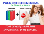 PACK ENTREPRENEURIAL  DE L'IDEE A LA VENTE